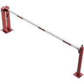 Manual barrier | with pneumatic spring | and fixed pole support | clear width: 3000 mm | with triangular lock